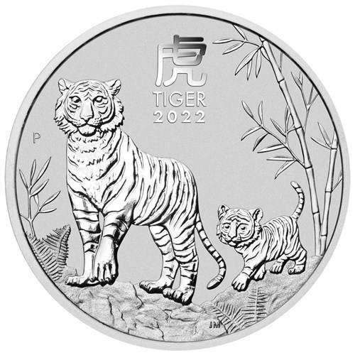 1 Kilo Silver Lunar Series III Tiger - 2022 - Perth Mint