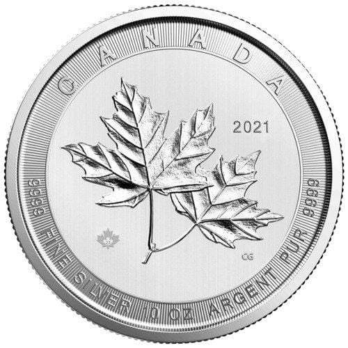 10 oz Silver - Magnificent Maple Leaves - 2021 - RCM