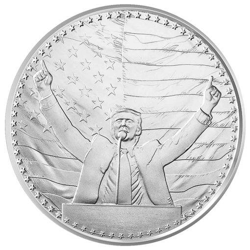 1 oz Silver Round - Donald Trump - Elected 47th President - Image 2