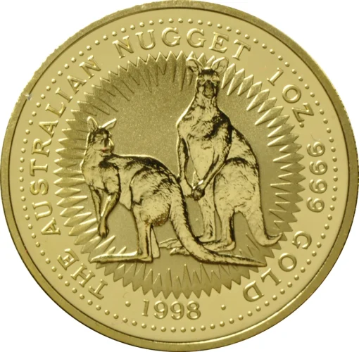 1 oz Gold Nugget - Common Date - Perth Mint